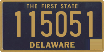 DE license plate 115051