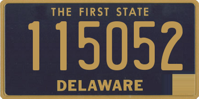 DE license plate 115052