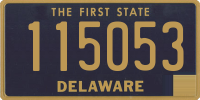 DE license plate 115053