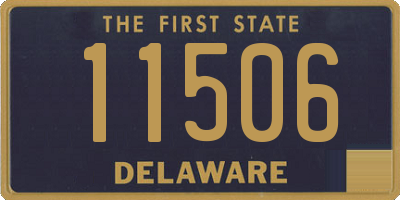 DE license plate 11506