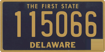 DE license plate 115066