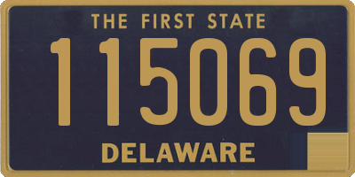 DE license plate 115069