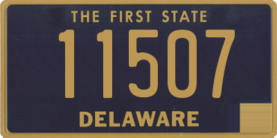 DE license plate 11507