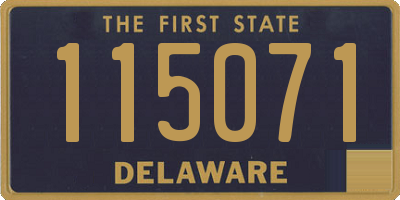 DE license plate 115071