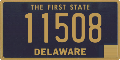 DE license plate 11508