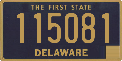 DE license plate 115081