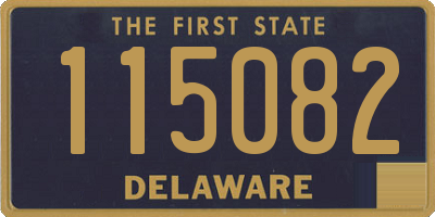 DE license plate 115082