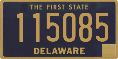 DE license plate 115085