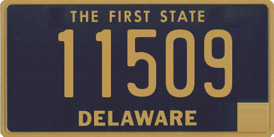 DE license plate 11509