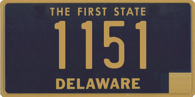 DE license plate 1151