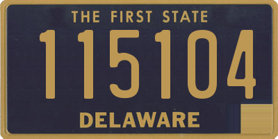 DE license plate 115104