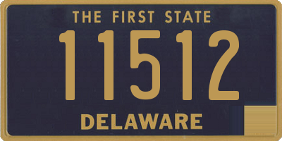 DE license plate 11512