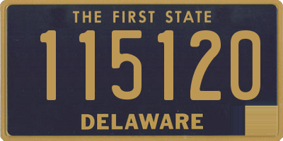 DE license plate 115120