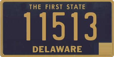 DE license plate 11513