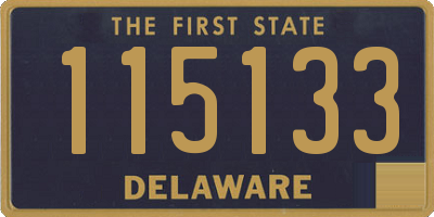 DE license plate 115133