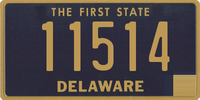 DE license plate 11514