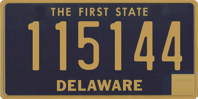 DE license plate 115144