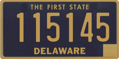 DE license plate 115145