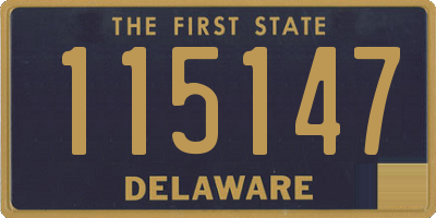 DE license plate 115147