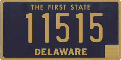 DE license plate 11515