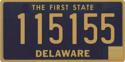 DE license plate 115155