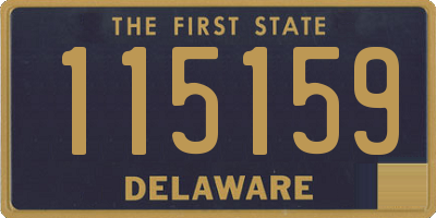 DE license plate 115159