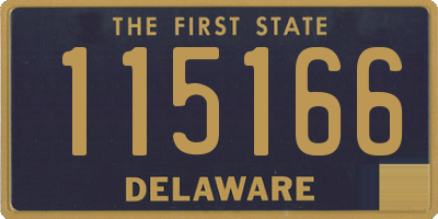 DE license plate 115166