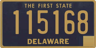 DE license plate 115168