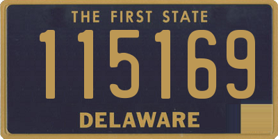 DE license plate 115169