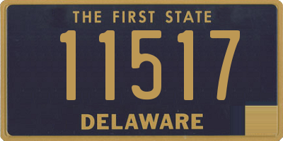 DE license plate 11517