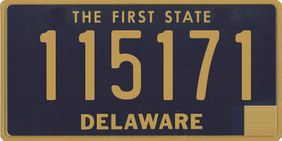 DE license plate 115171