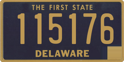 DE license plate 115176