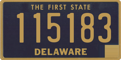 DE license plate 115183