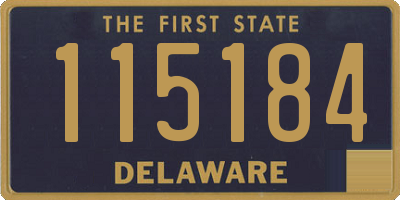 DE license plate 115184