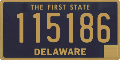 DE license plate 115186