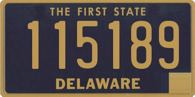 DE license plate 115189