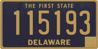 DE license plate 115193