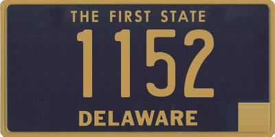 DE license plate 1152