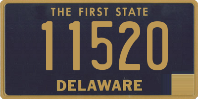 DE license plate 11520