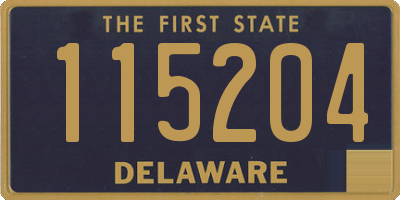 DE license plate 115204