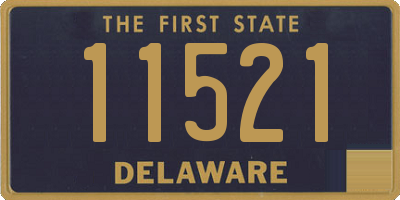 DE license plate 11521