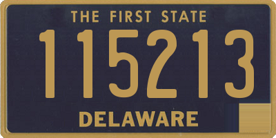 DE license plate 115213