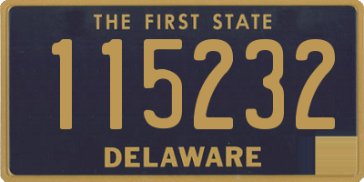 DE license plate 115232