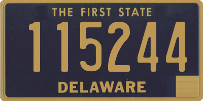 DE license plate 115244