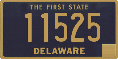 DE license plate 11525