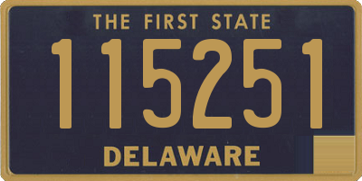 DE license plate 115251