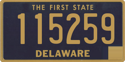 DE license plate 115259