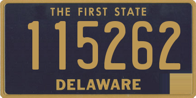 DE license plate 115262