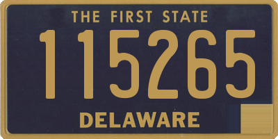 DE license plate 115265