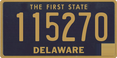 DE license plate 115270